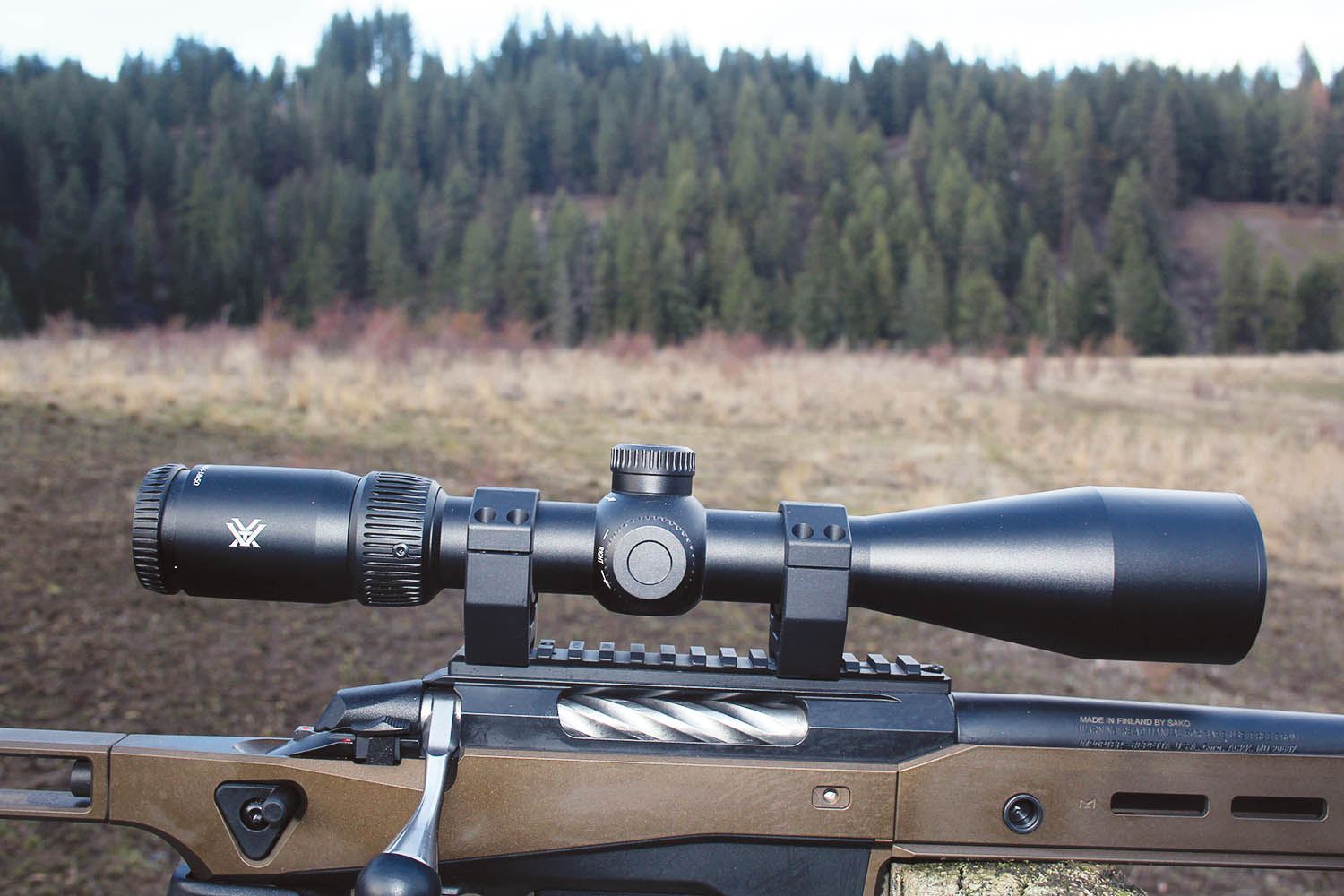 Patrick put the Vortex Crossfire HD 6-18x 50 through the paces while conducting a LoadData.com  project with a Tikka T3x Ace game chambered in 6.5 Creedmoor. It proved well-suited to that setup.